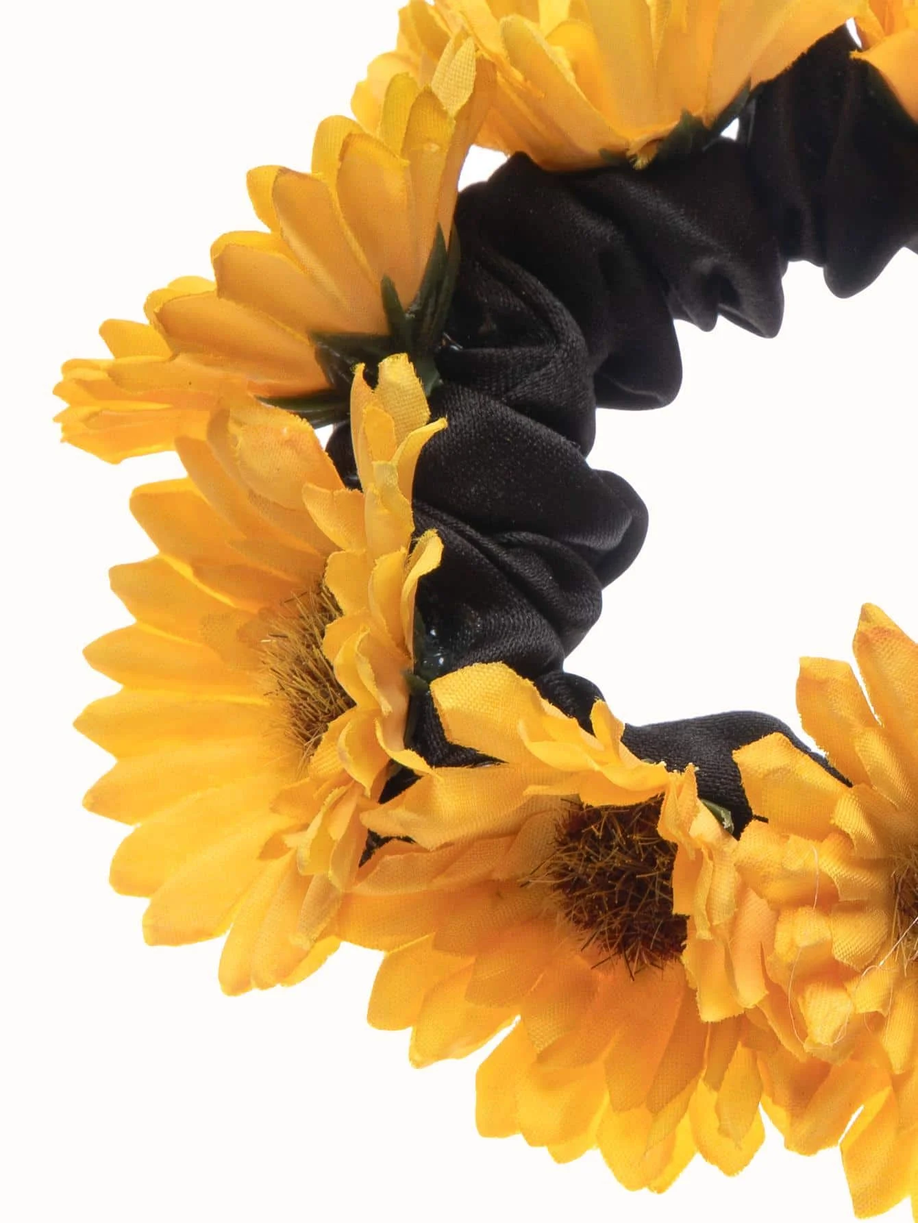 

Boho Floral Scrunchie For Women Hair Tie Elastic Hair Band Sunflower Decor