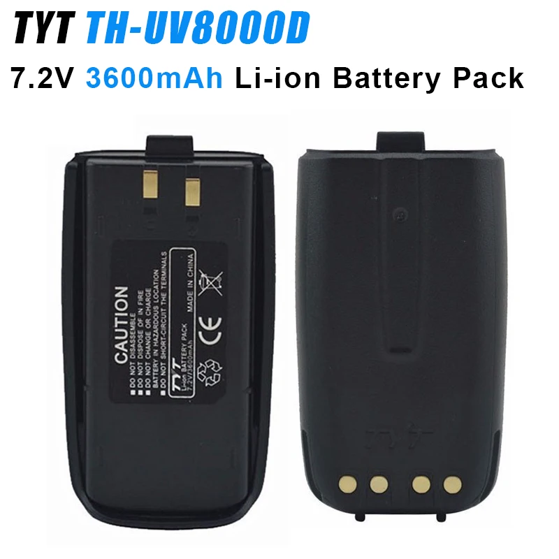 TH-UV8000D Li-ion Battery Pack 7.2V 3600mAh Original TYT UV-8000D Walkie Talkie Extra Battery For UV8000D UV8000E Two Way Radios