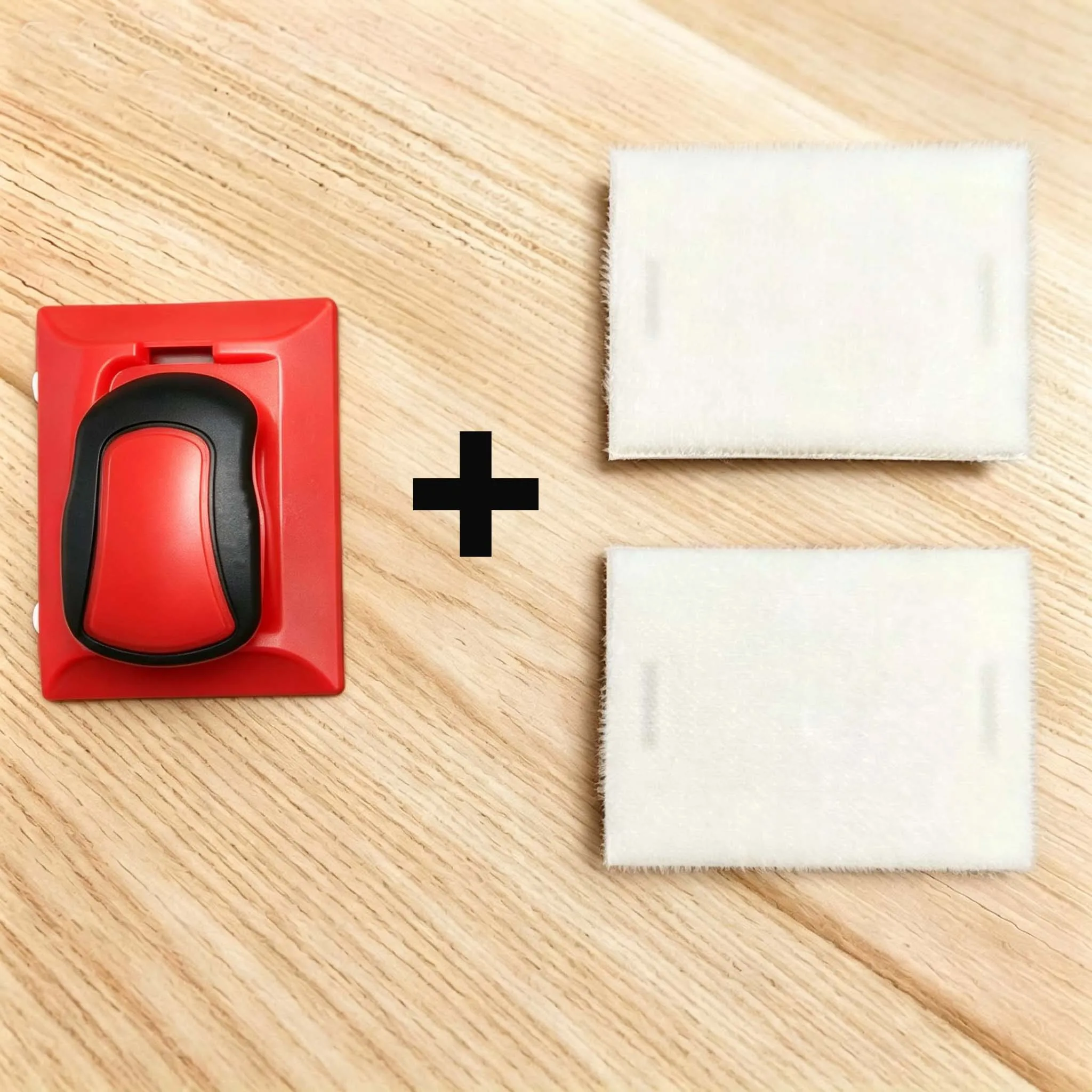 

3-Piece Edge Trimming Tool Set | 1 Tool Holder + 2 Replacement Pads, Efficient Damage-Free DIY Edge Finishing Tool