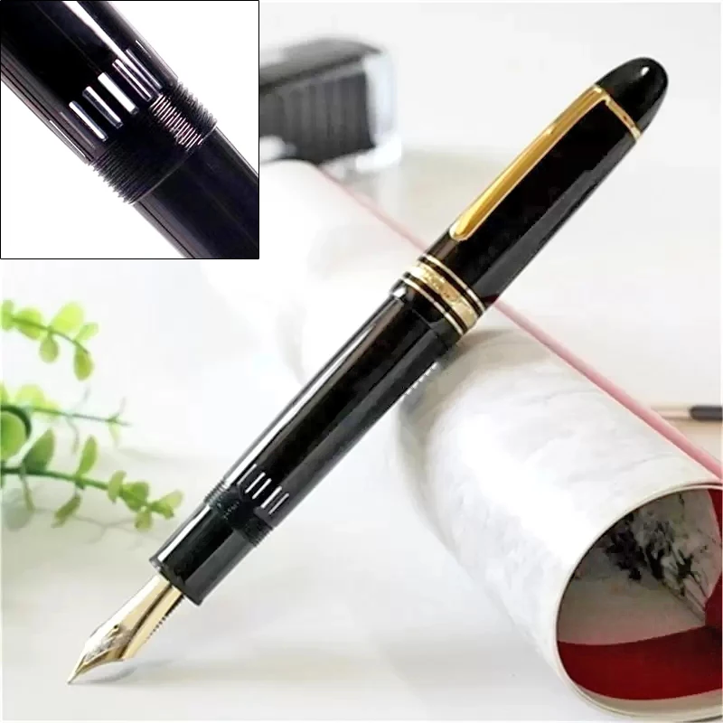 2022  mb18K fountain pen 149 ink pen ink view window pen stationery office supplies gift with pen case school korean stationery