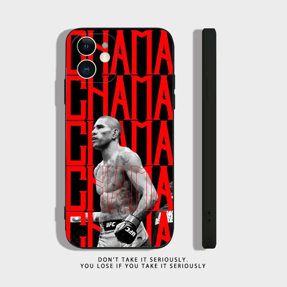 Fighting Pereira Alexเคสโทรศัพท์สําหรับiPhone 16,15,14,13,12,11,Pro,X,XS,Max,XR,Plus,มินิซิลิโคนนุ่มสีดํากันกระแทกTPU
