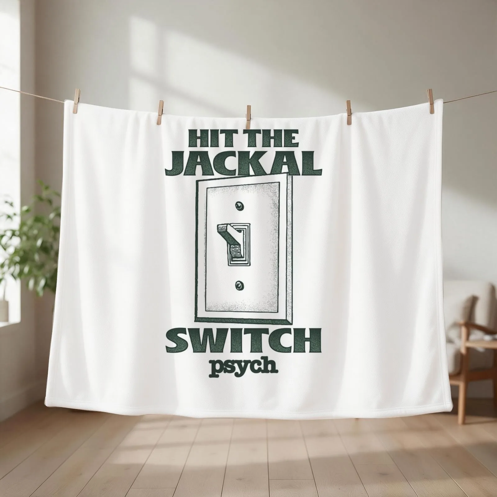 Psych Hit the Jackal Switch Throw Blanket Beautifuls Furry warm winter Luxury Throw Blankets