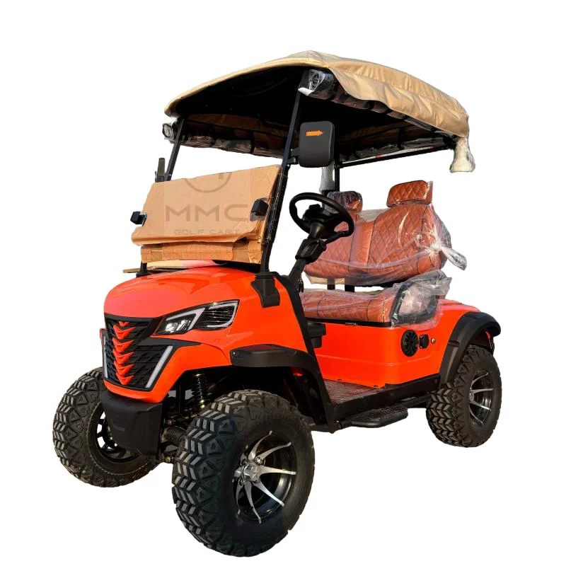 

MMC Utility 6 Seater lift Electric Golf Cart Orange Golf Cart 48V 60V 72V Lithium Battery Power 4*4 Golf Carts for Sale
