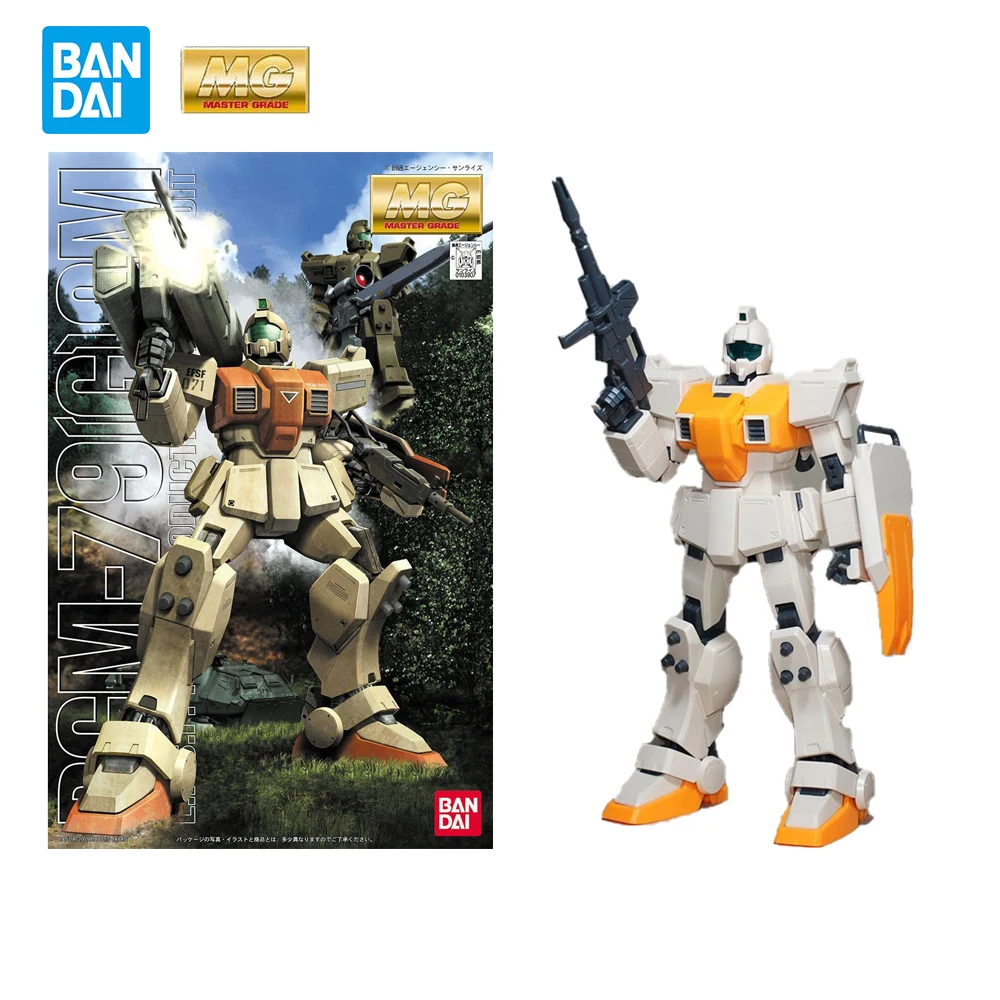 

Original Bandai MG 1/100 RGM-79 GM Ground Type Anime Action Model Kit Assemble Birthday Figures Toys Collectible Gifts for Boys