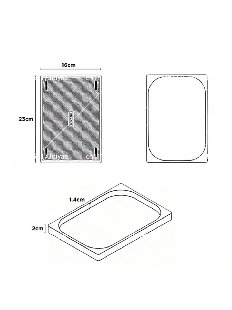 Aluminum CNC Desktop Storage Tray Organizer for Home Office Desk