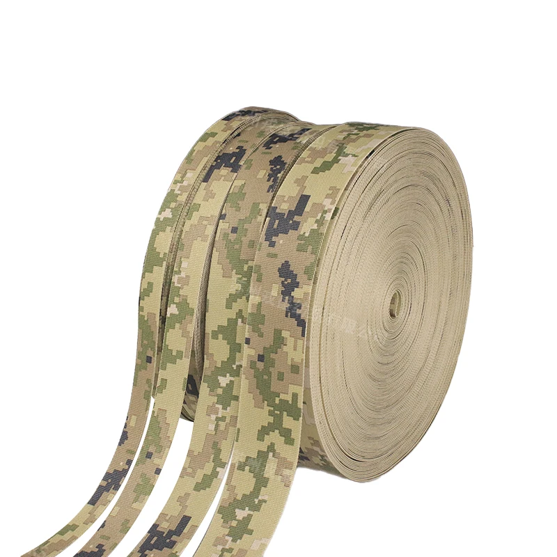 Sangle tactique topographie noir vert Marpat tigre camouflage 25mm sangle pour sac à dos extérieur gilet tactique chaussures pour chien imprimé