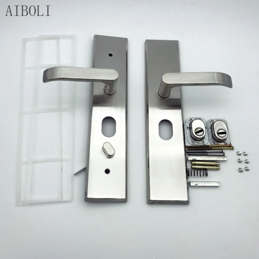 304 Stainless Steel Multifunctional Anti-theft Door Handle Door Handle Panel Handle Universal Lock Stainless Steel Handle