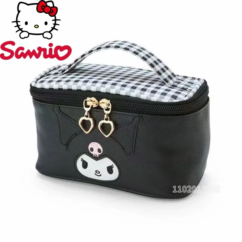 Hello Kitty New Portable Cosmetic Bag Cartoon Women's Cosmetic Bag Large Capacity Leisure Storage Travel Toiletries Bag
