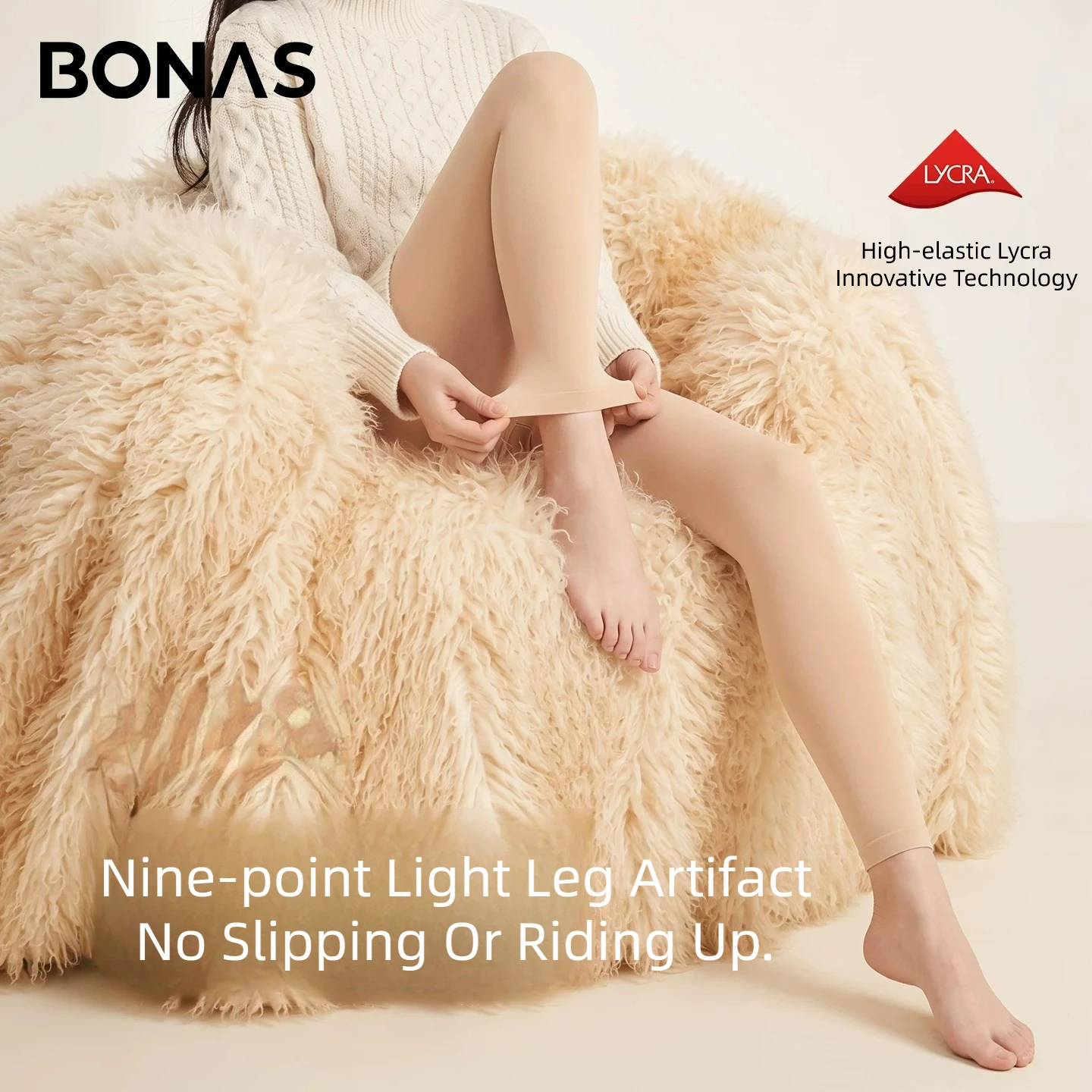 Women New 9/10 Length Bare Leg Artifact Spring Autumn Thin Winter Fleece Tights Warm Shaping Leggings Outerwear Inner Pantyhose