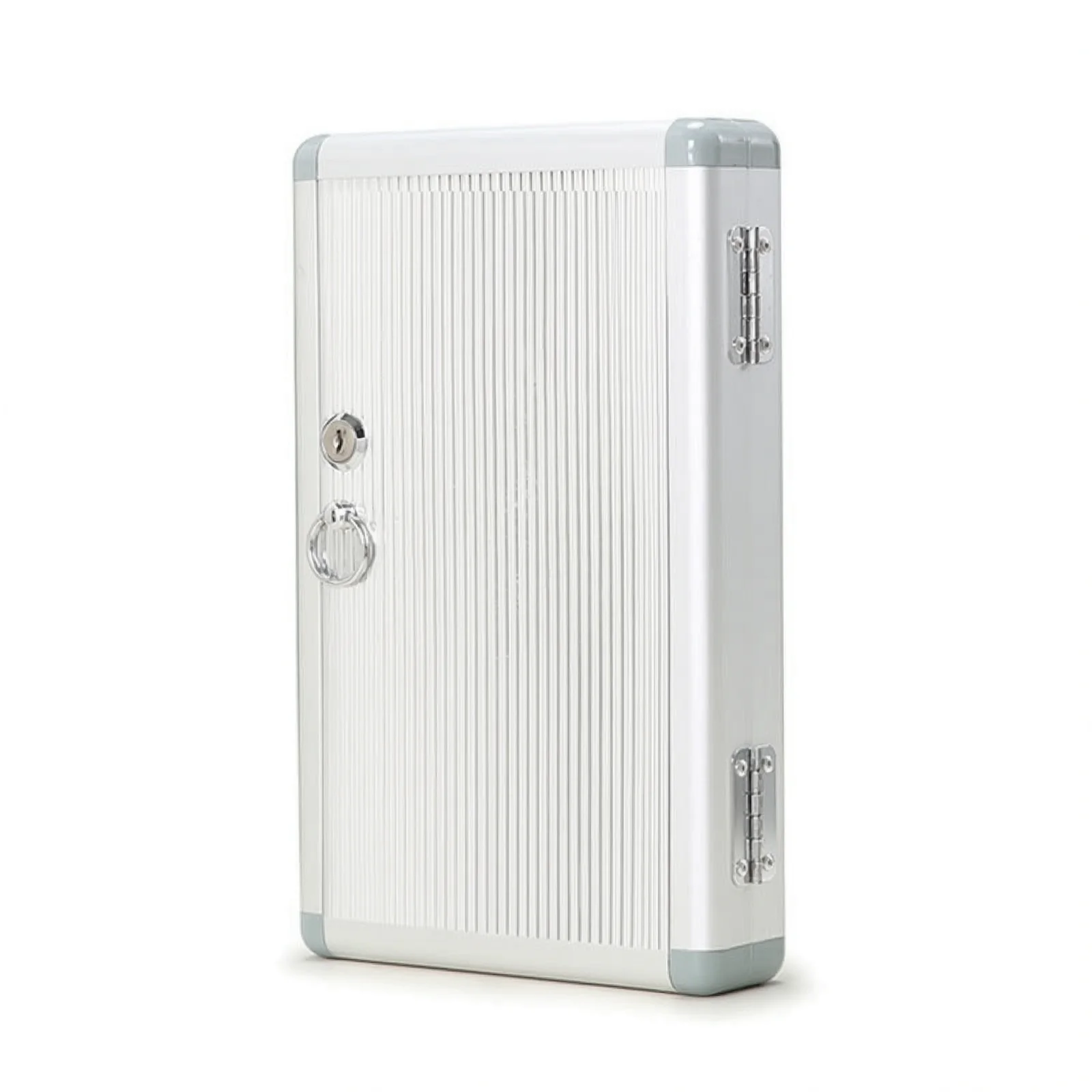 24 Position Key Safe Box Aluminum Key Lock Box for Business, School, Home - 32 x 21 x 5.5 cm (12.5 x 8.3 x 2.2 Inch)