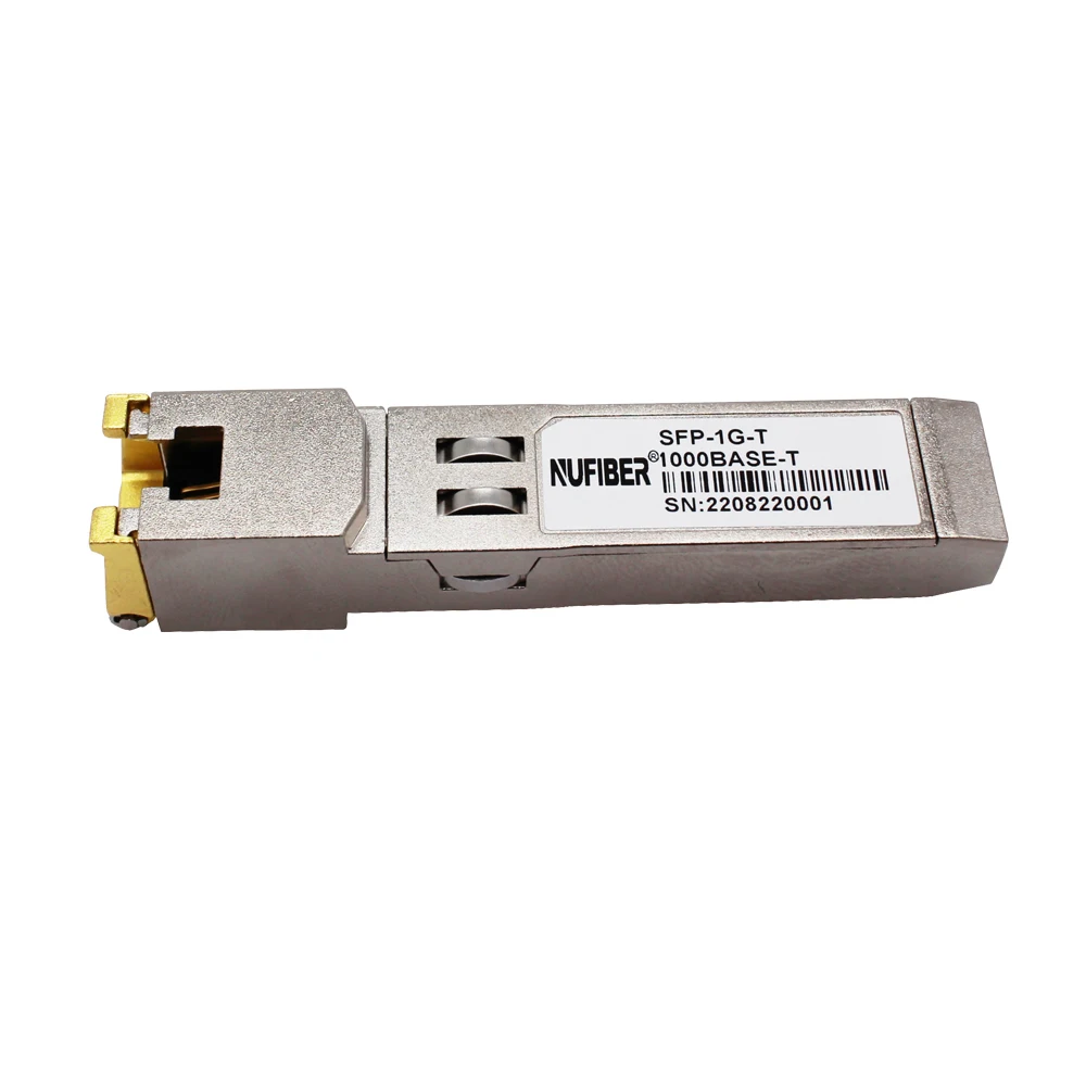 2PCS 1000M Copper RJ45 SFP Transceiver Module 0-70℃ Fiber Optic Transceivers Compatible Hw/Mikrotik/Tplink/Juniper/HP/Aruba Swit