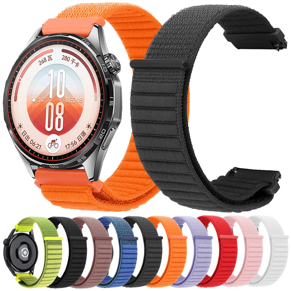 Nylon Loop Strap for Huawei Watch 6 6Pro/GT7 GT7 Pro 46mm Quick Adjustable Watch Band 20mm 22mm for GT 6 5 4 3 SE 2 46 42mm Belt