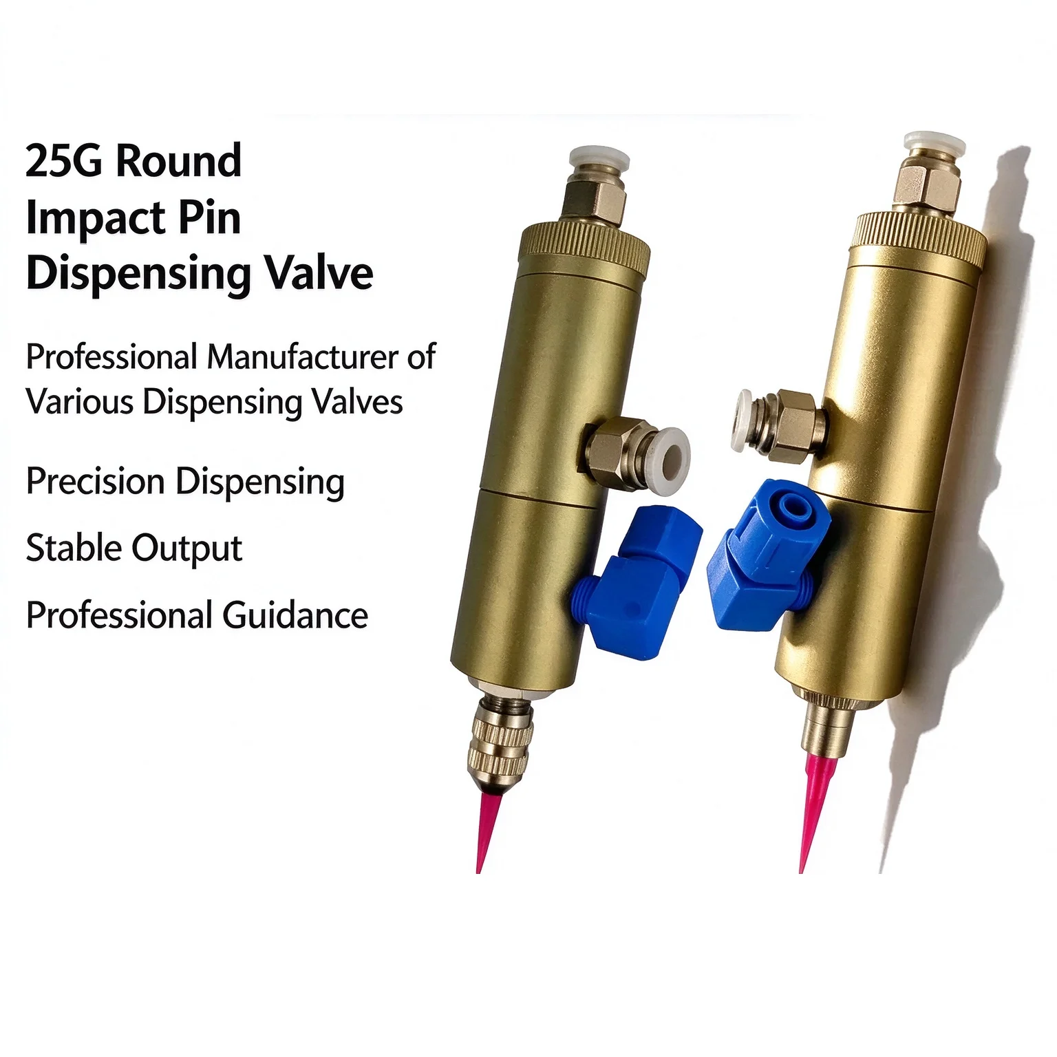 SY25 Double Acting Thimble Dispensing Valve Precision Small Flow Dispensing Valve Low Viscosity Single Liquid Dispensing Valve G