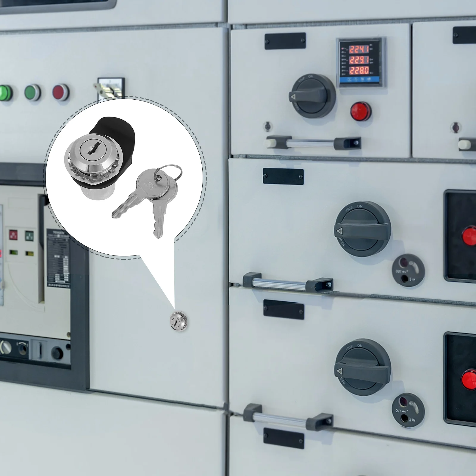 Industrial Push Button For Electrical Distribution Machine Cabinets Compact Fastening Device Fade Resistant Longterm