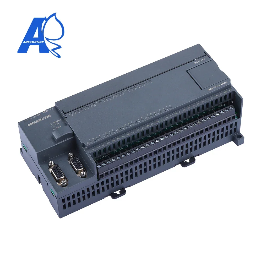 

FX3U-48MR Replace Mitsubishi MELSEC FX2N PLC 2AI/1AO 24DI/24DO MODBUS Analog Function Transistor Relay Type