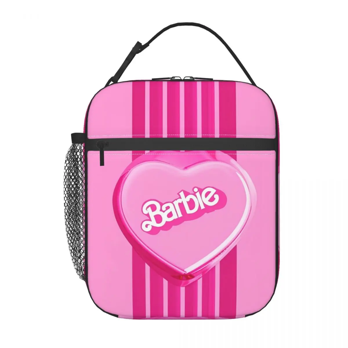 Barbie Pink Thermal Insulated Lunch Bag for School Portable Food Bag Container Thermal Cooler Lunch Boxes