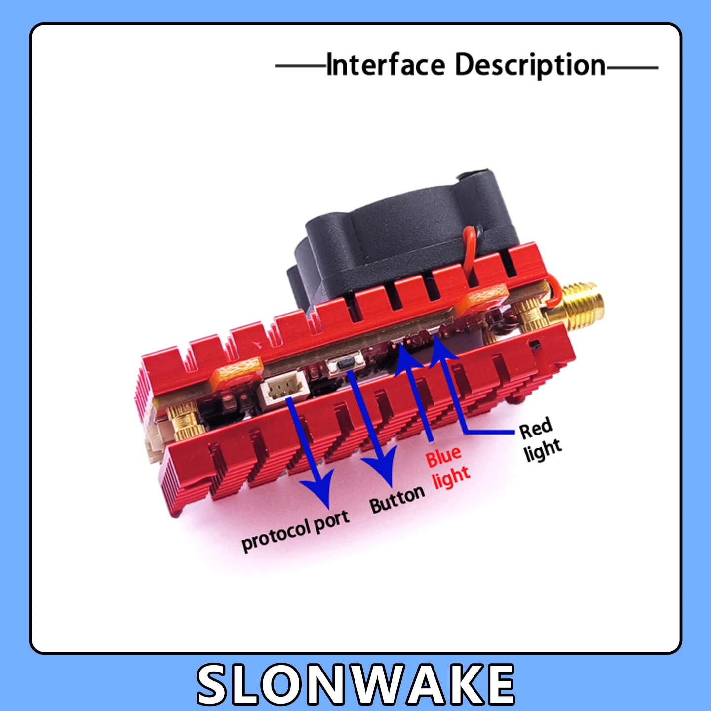 SLONWAKE 5.8G 2W VTX FPV 1800TVL Camera Starlight Night Vision FPV Camera Freestyle Drone Quadcopter Model