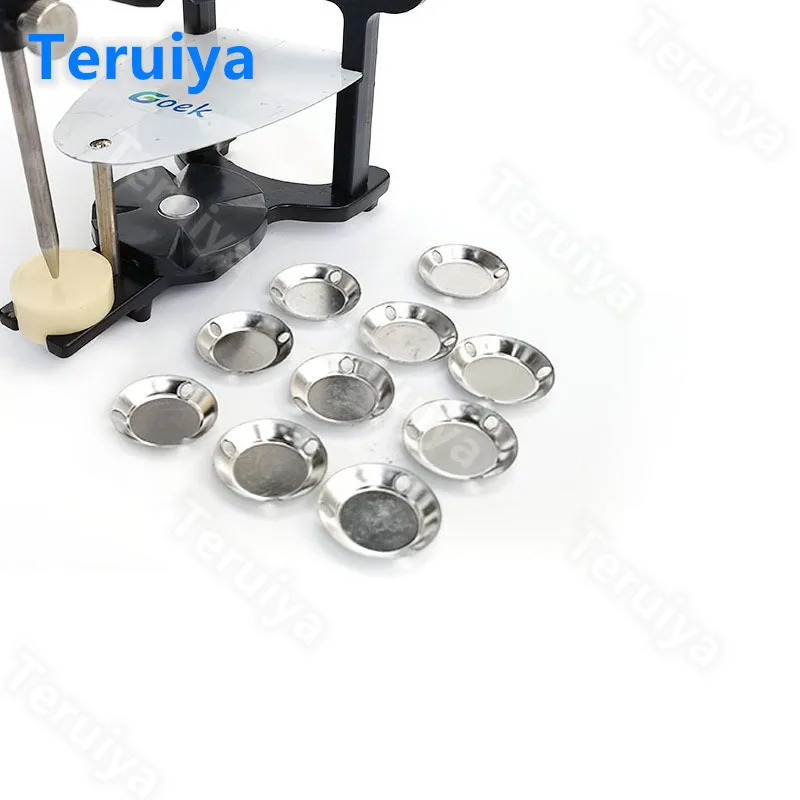 100pcs Dental Magnetic Articulators Accessory Three Hole Bowl Anatomical Denture Supplies Technician Lab Tool Dentistry Material