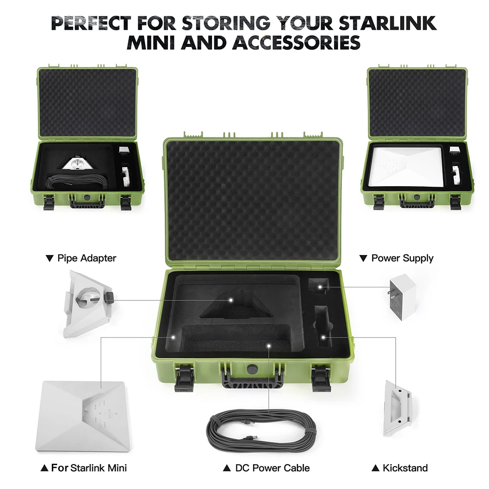 Estuche de transporte duro para StarLink Mini Kit bolsa de almacenamiento portátil caja de viaje de mano absorbente de golpes para accesorios StarLink Mini