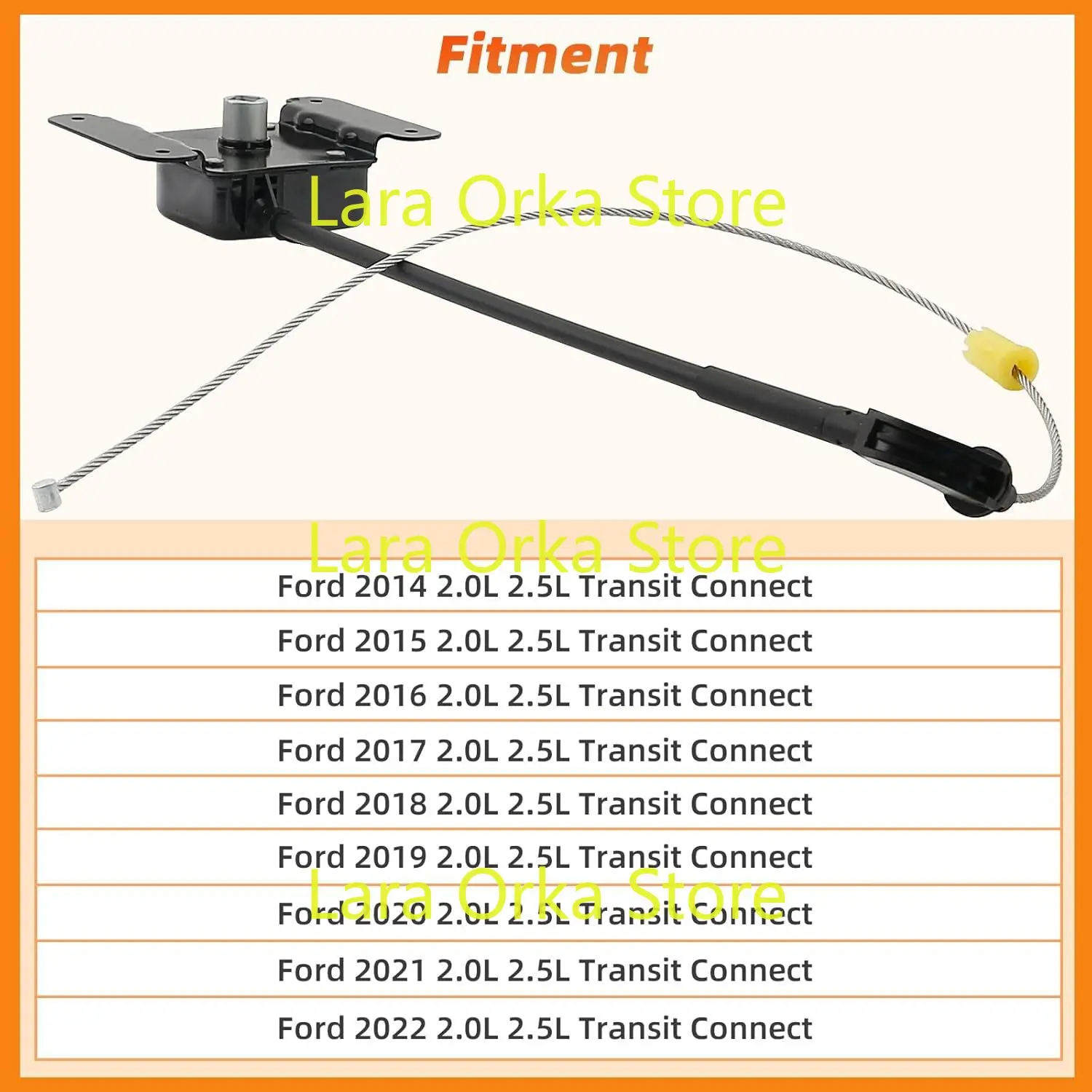 Spare Wheel Carrier Compatible with 2014-2022 Ford 2.0L 2.5L Transit Connect Replace DV6Z1K353B DV6Z-1K353-B