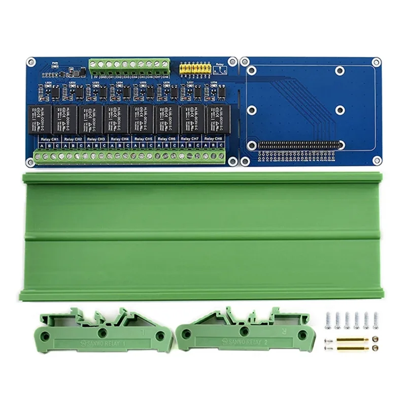 

1 PCS 8 Channel Relay Extention Board PCB For Raspberry Pi 5/4B With Optocoupler Isolation For Raspberry Pi 5 4B 3B+ 3B Zero 2W-