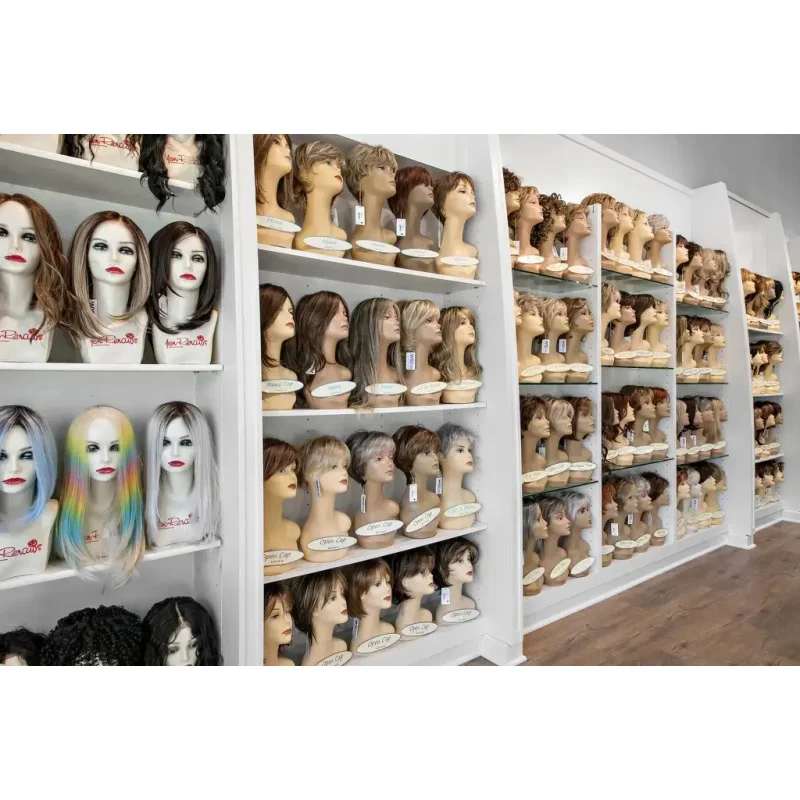 custom.Customized Luxury Wig Display Shelf Rack Store Retail Wig Shop Display Racks Store Display Stand Powder Coated Fini