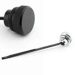 1pcs Motorcycle Oil Dipstick Aluminum Alloy Motocross Oil Dip Stick For Harley Dyna Glide Low Rider FXDL Wide Super Glide FXD