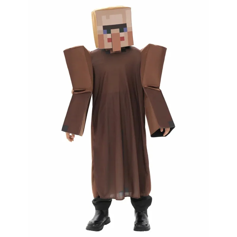 

♥Halloween Cosplay Costume MC Village Style Children's Funny Performance for kid game theme New 2026 Surprise Clothing