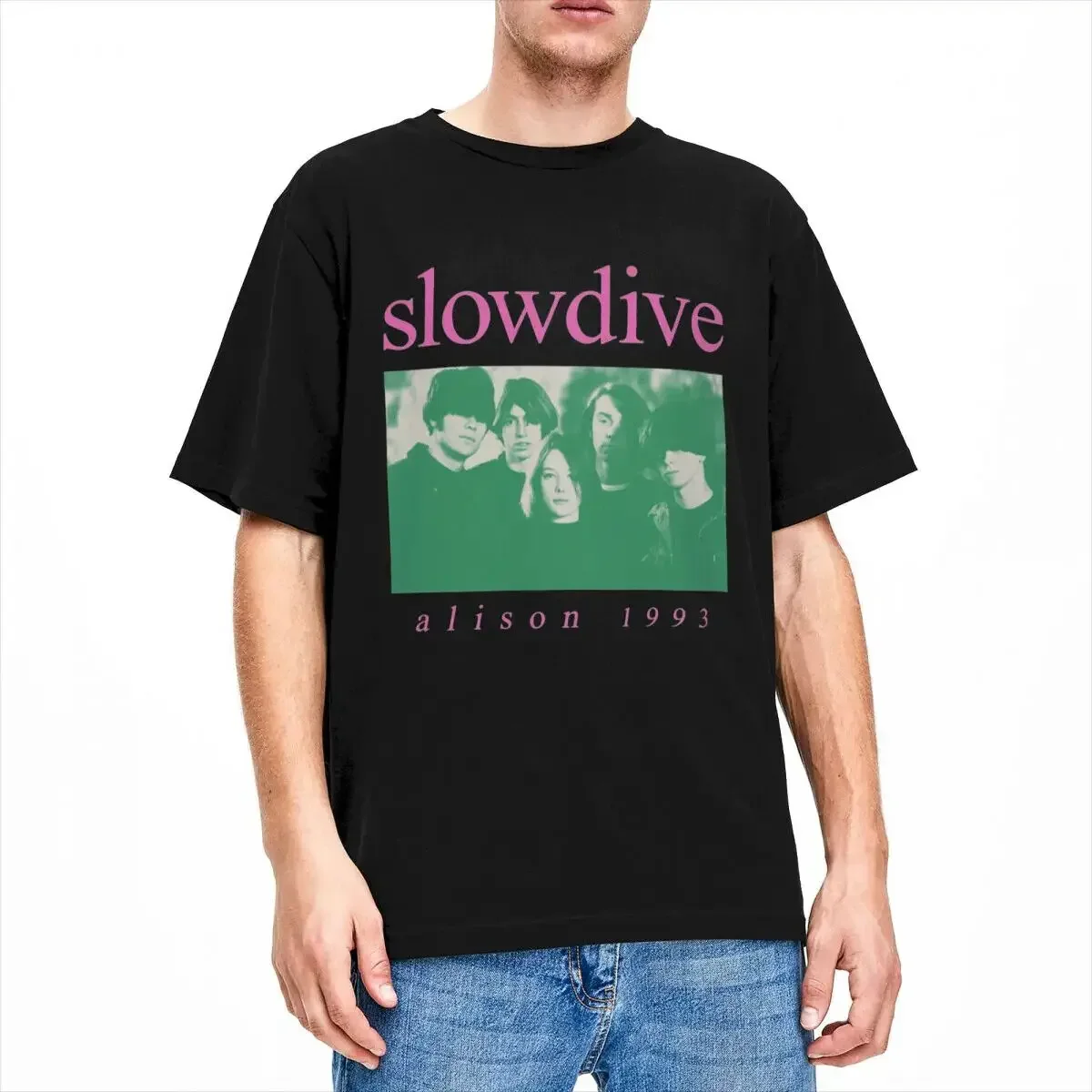 

Футболка Slowdive Alison I'm Lost, хлопковая забавная футболка с круглым вырезом