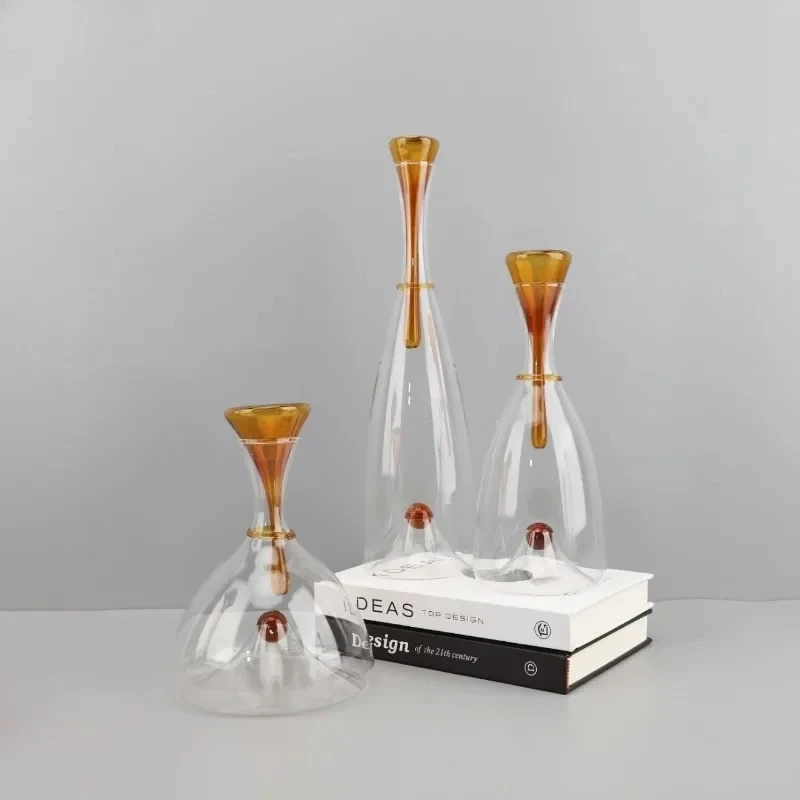 Creative Transparent Glass Decanter Wine Utensils Flagon Kettle Ornament Wine Separator Wine Decanter Wines Container Barware To