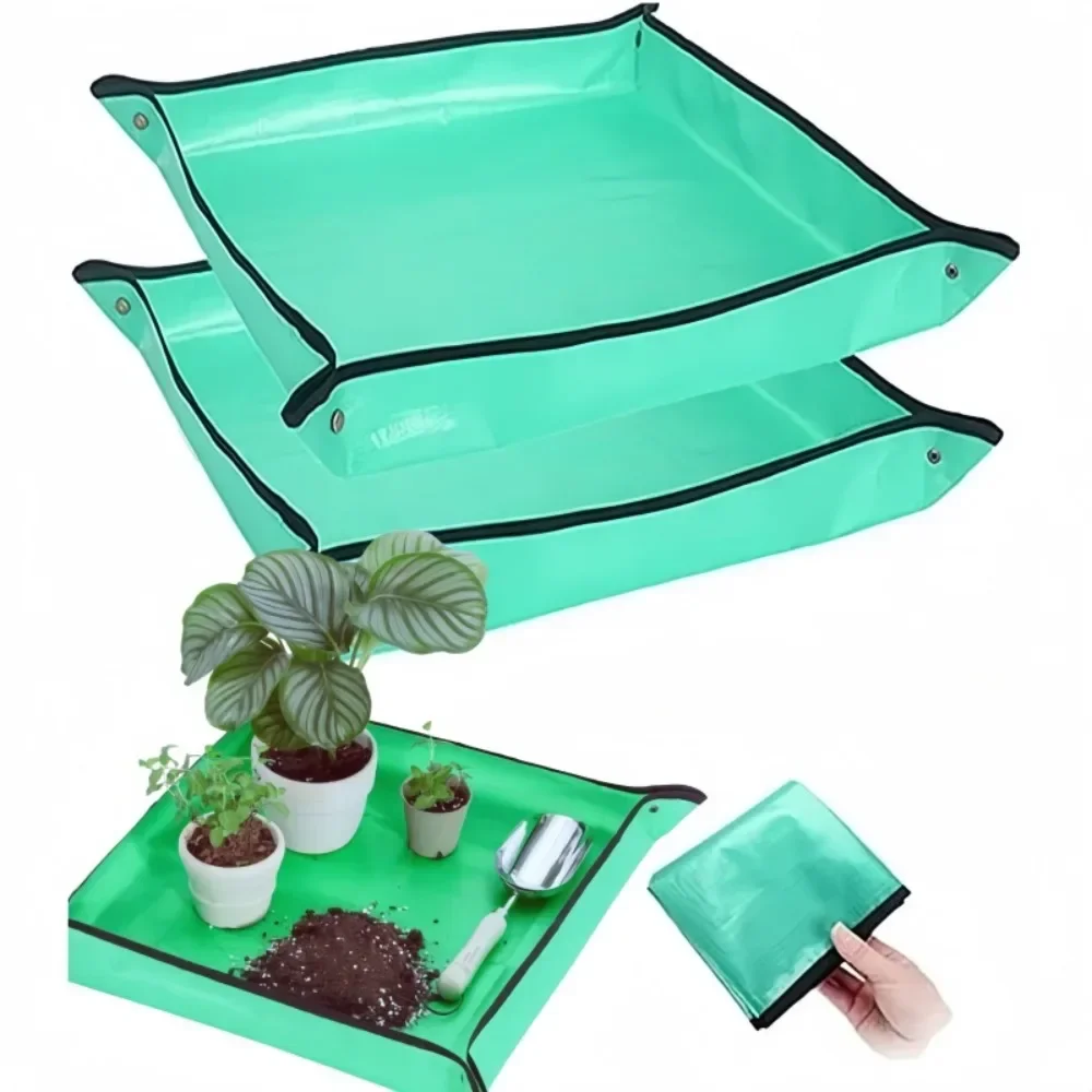 Flower Pot Transplant Pad 50/100cm Double-sided Waterproof Foldable Suitable for Indoor Gardening Tools in Farm Gardens
