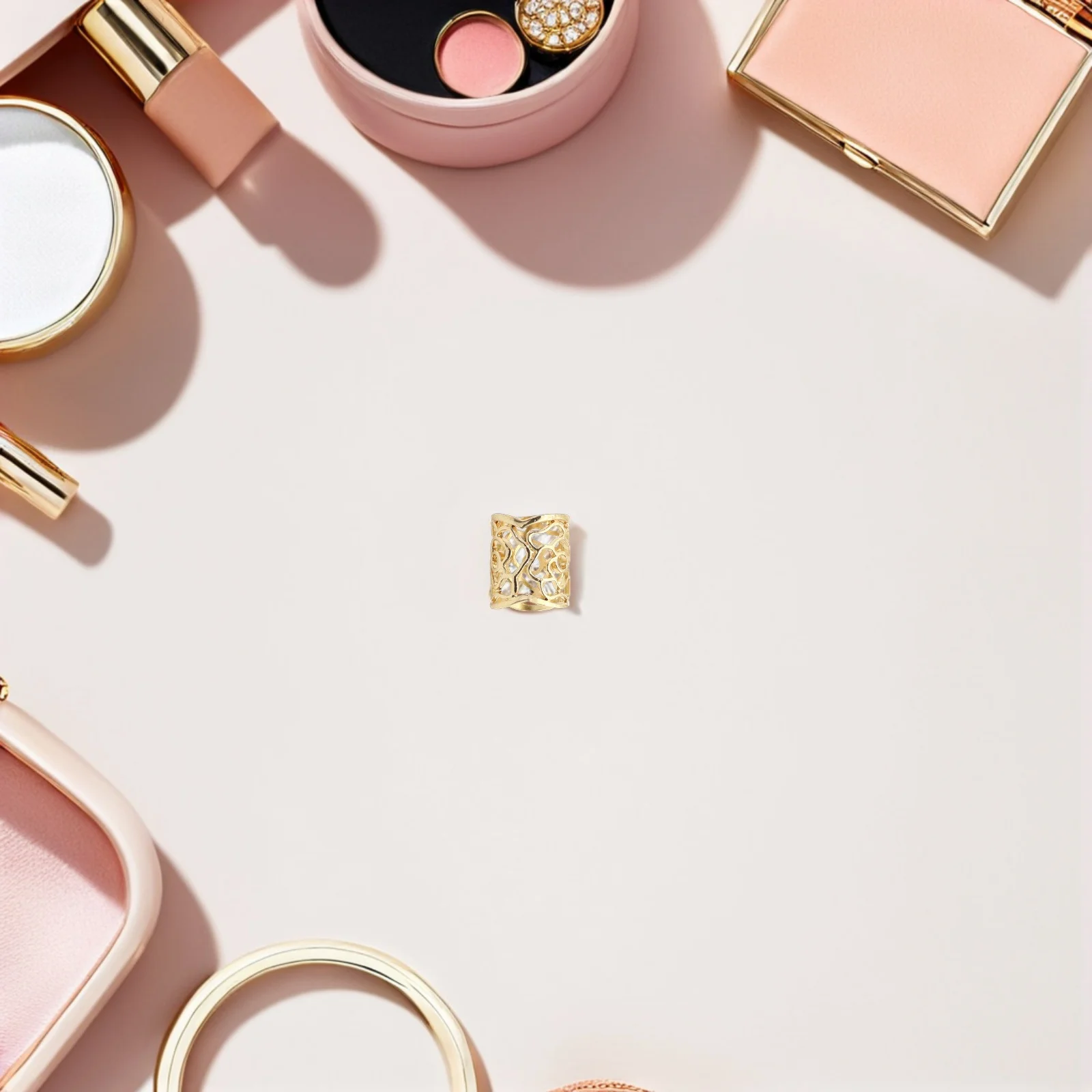 

2pcs Hollow Scarf Clasps Buckle Ring Retro Shawl Fastener For Women Silk Scarf Clasp Fashion Jewelry Accessory