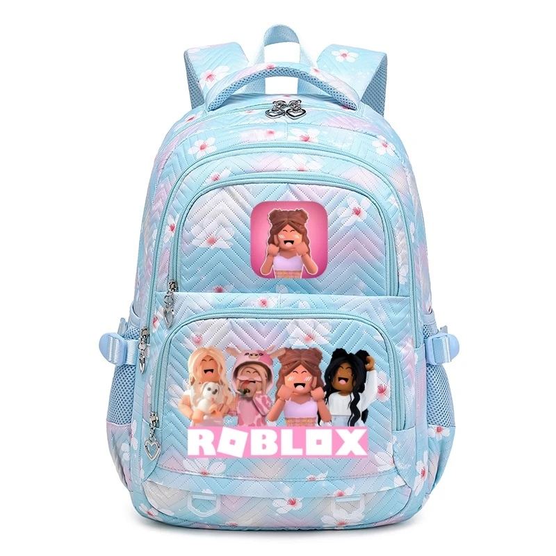 New ROBLOX Backpack Boys Girls Bookbag Bag Student Teenager Children Knapsack Schoolbag Rucksack Mochila Kid Birthday Gift