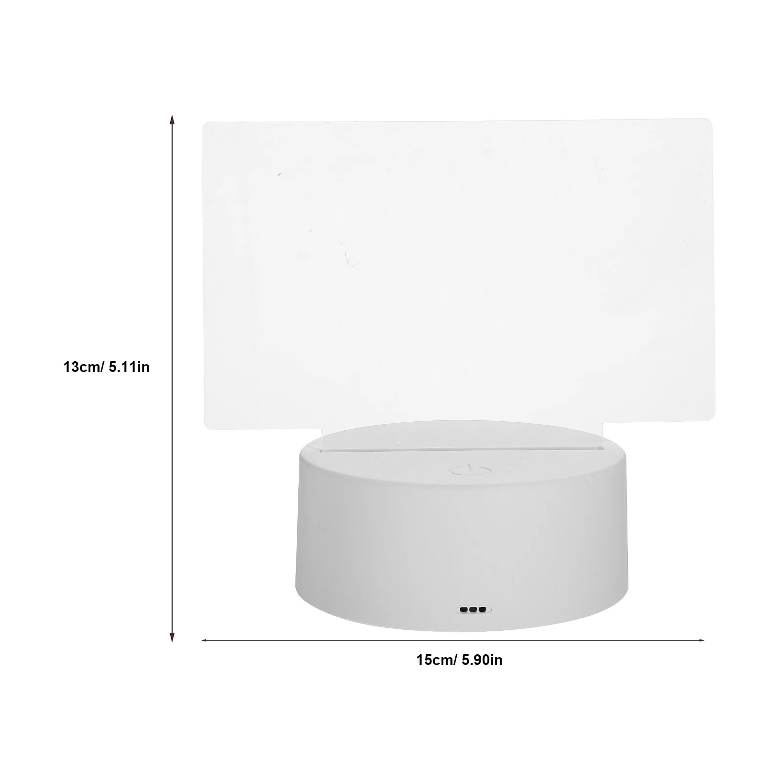 1Set LED Note Board with Colors Light Up Dry Erase Message Board Touch Dimming Lamp Base Writable Whiteboard for Home Desktop