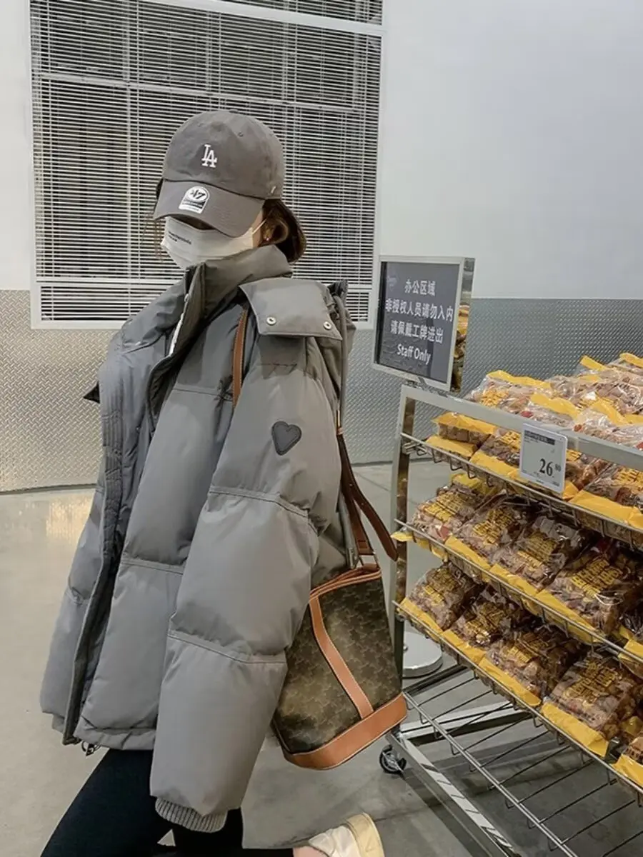 

Парка Kawaii: Женское пальто из смешанной ткани с эффектом улучшения внешнего вида, дышащая сетчатая спинка, рукава-фонарики, застежка на пуговицы, стильный дизайн.