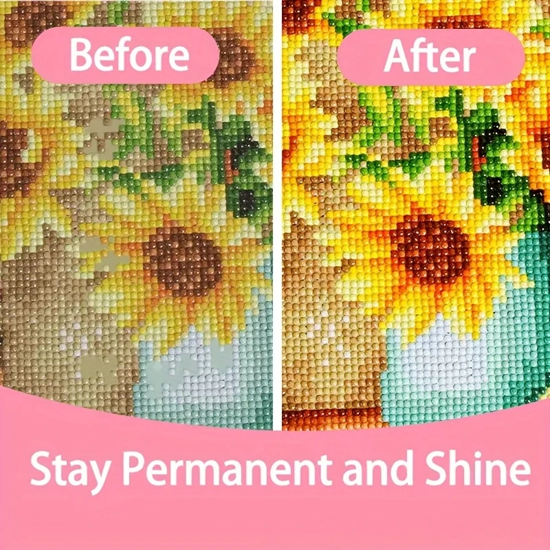 8oz/4oz Diamond Painting Sealer Fast-Drying Long-Lasting Sparkle Non-Toxic Surface Protection For DIY Crafts & Home Decor Puzzle