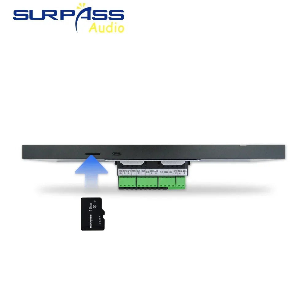 7-inch HD Touch Screen Home Theater Amplifier with Built-in WIFI Android 8.1 System with RS485 Port Bluetooth Background Music