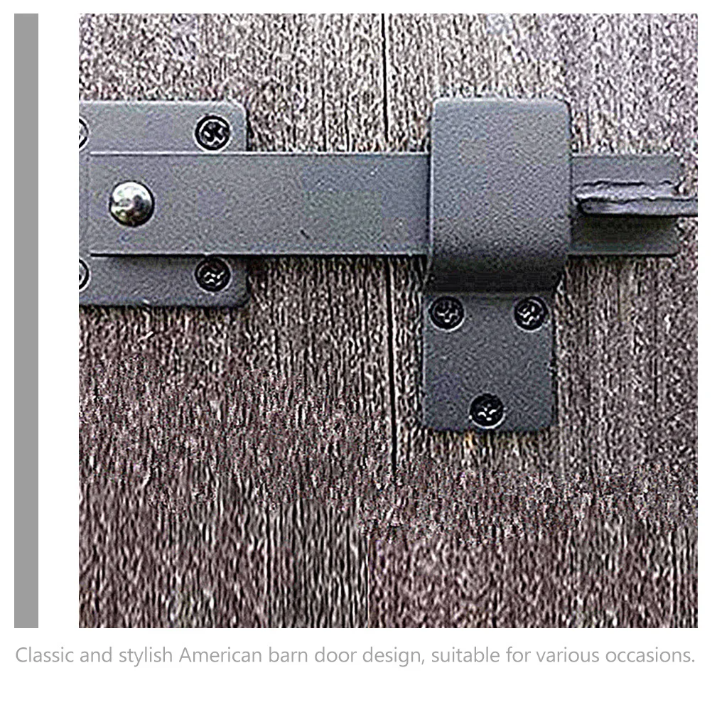 

1Set Door Latch Hardware Barn Door Latches 180 Degree Sliding Gate Lock for Fence Bathroom Garden Wrought Iron Doors