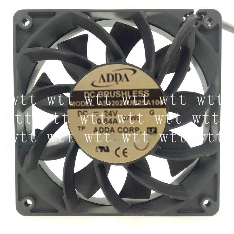 

Для 1 шт. ADDA AS12024UB25A100 DC24V 0,84A 12025 12 см 2-проводной вентилятор охлаждения корпуса