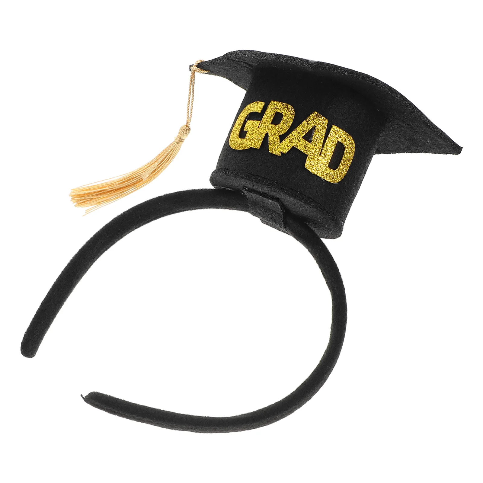 Cerimônia de formatura bandana borla elegante argola de cabelo para penteados longos e curtos não tecido festa de formatura evento de casamento