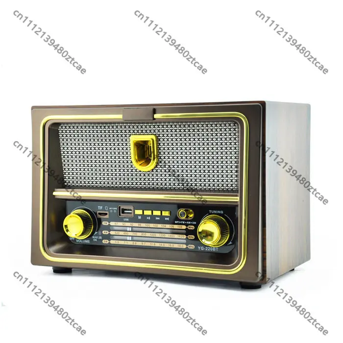 Retro Wireless Bluetooth Radio Speaker Card Player High Volume Sound Home Audio System