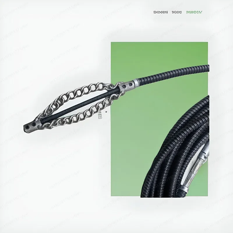 Jmz-Unclog Sewer Main Pipeline Hard Cement Concrete Blocking Solid Spring Double Layer Rotary Shaft