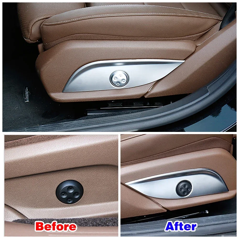 

For Mercedes Benz E C CLS GLC Class W213 W205 X253 W218 C257 Car Interior Refit Seat Adjust Switch Button Cover Panel Trim
