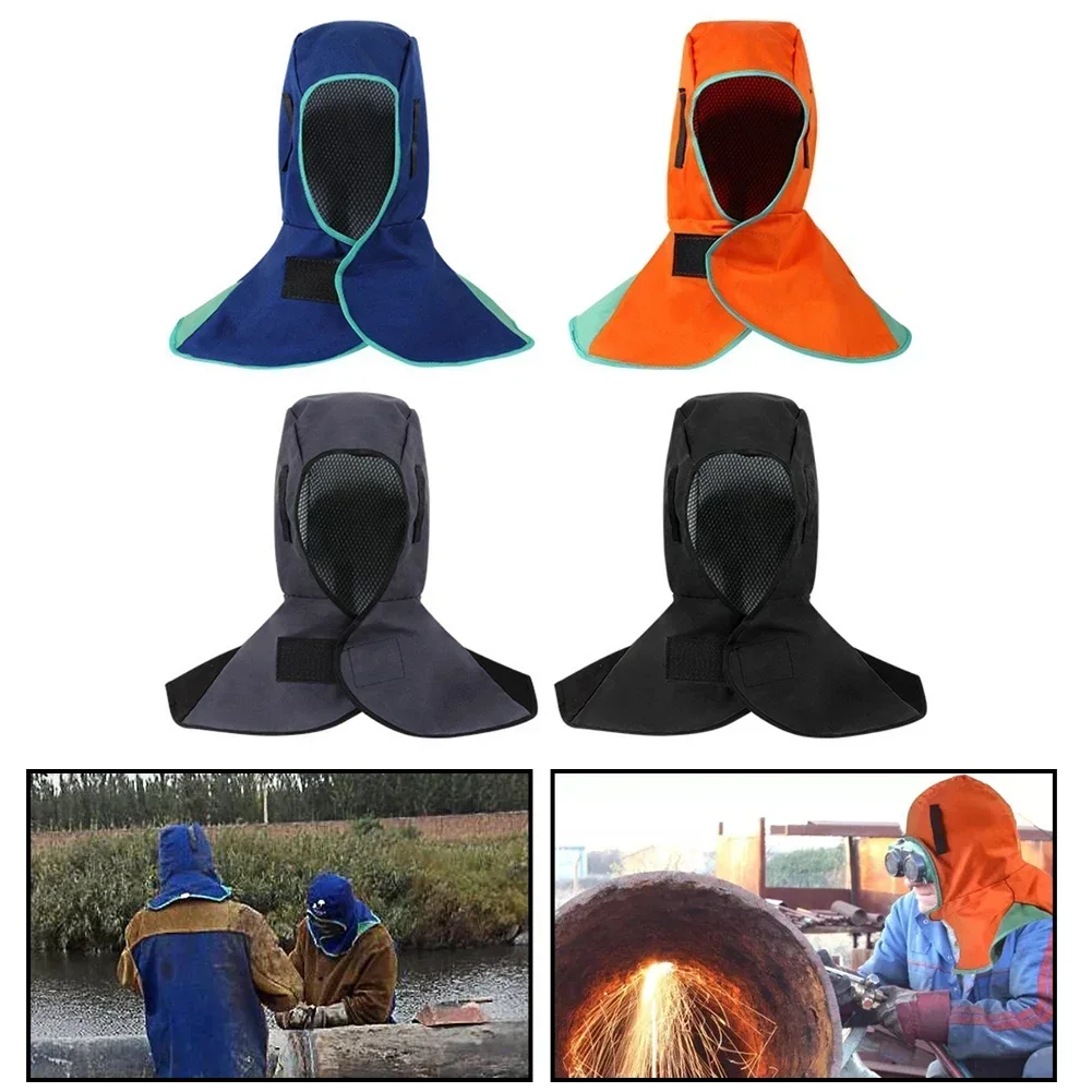 Imagem -06 - Retardador Boné Soldagem Pescoço Protetor Chapéu de Soldagem Capacete à Prova de Fogo Respingo e Proteção à Prova de Queimaduras para Soldadores 1pc Chama