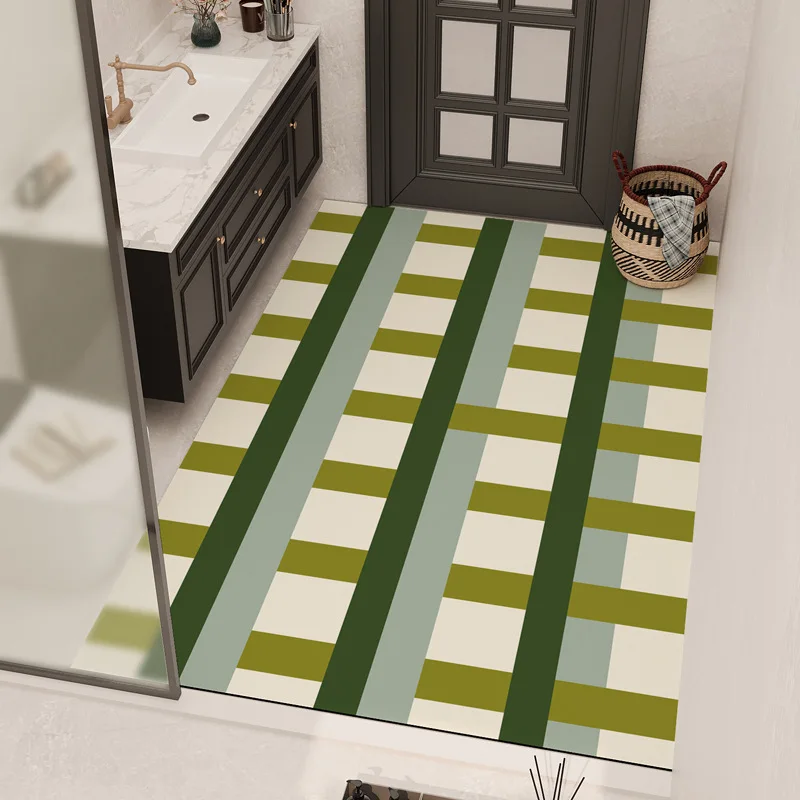 

VIKAMA Ванная комната из диатомовой грязи, кухонный вход, большой впитывающий, вырезанный и противоскользящий напольный коврик, украшение для дома