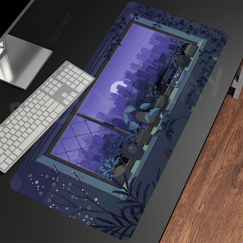 Large Gaming Mousepads Pixel Design Mouse Pad Computer Mousepad Mouse Mat 90x40cm Desk Pads For PC Keyboard Mats Table Rug