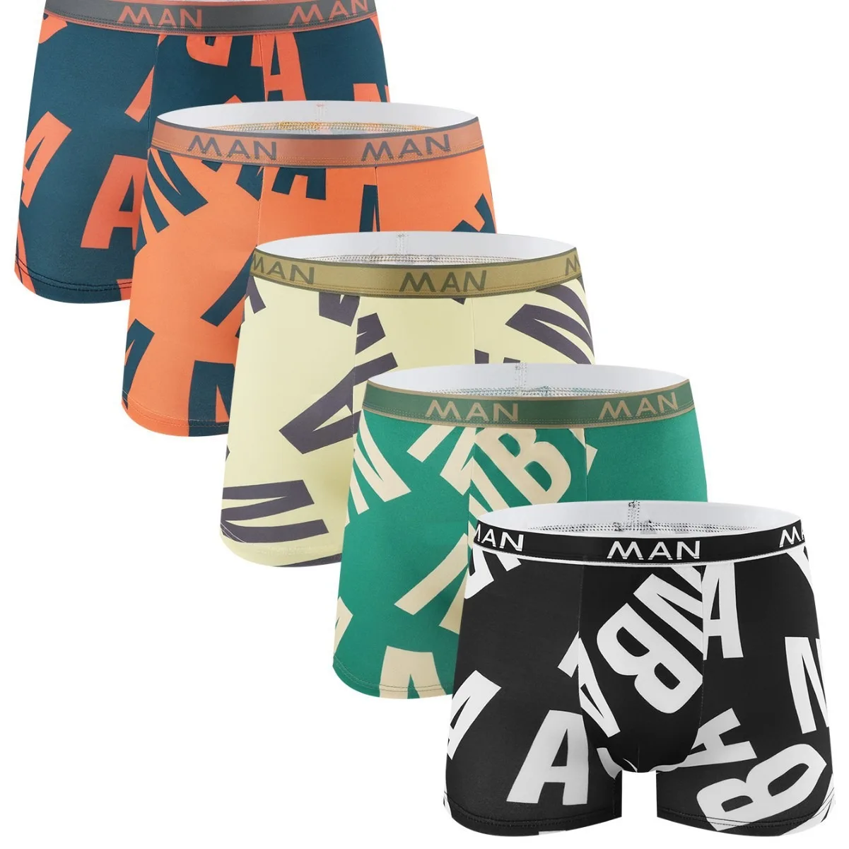 4-Piece Teens Shorts Milk Silk Boys Underwear Breathable Boxers Comfortable Elastic Teenager Boxer Briefs Solid Young Men Trunks