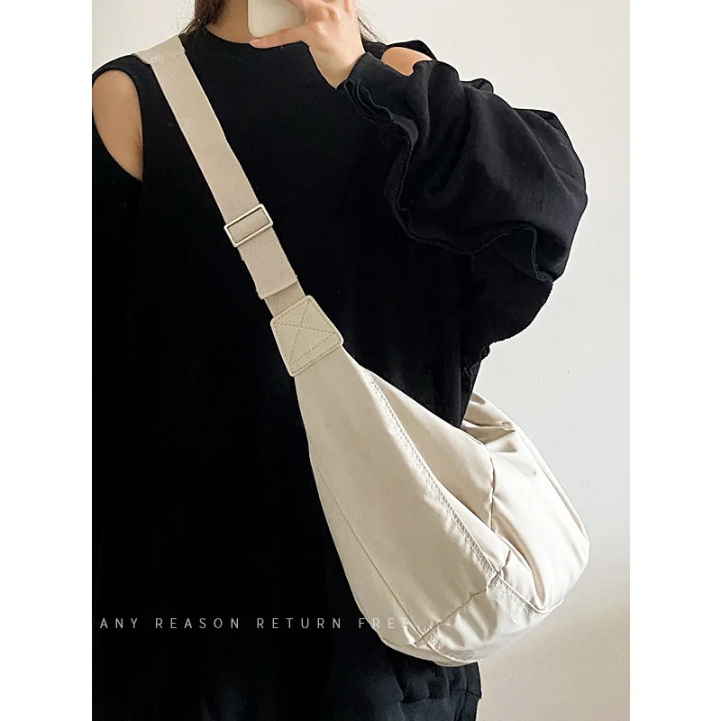 

New Arrival Fashionable Large Capacity Casual Dumpling Bag Men's and Women's Simple and Versatile Crossbody Shoulder Bag