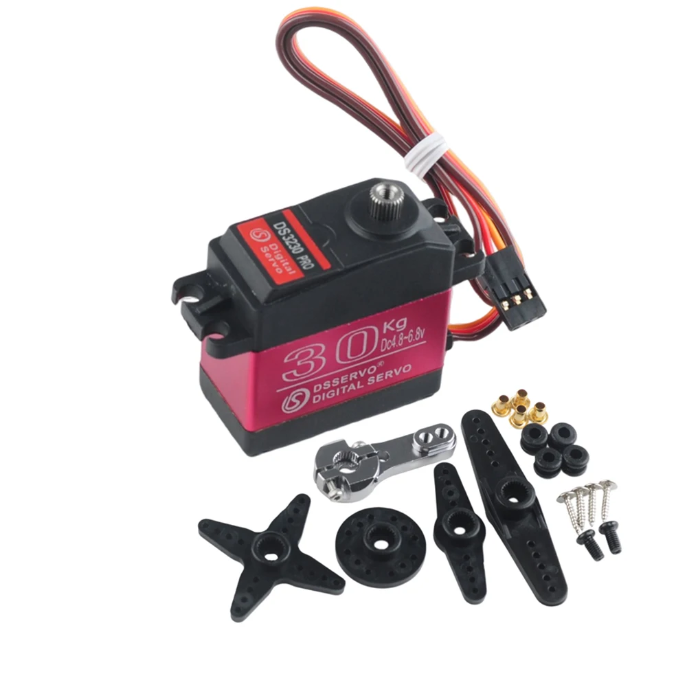 2 Stuks 30Kg DS3230 Pro Digitale Servomotor Stalen Gear Grote Koppel 180/270 Graden Servo Diy Onderdelen Voor rc Auto Crawler Robot Model