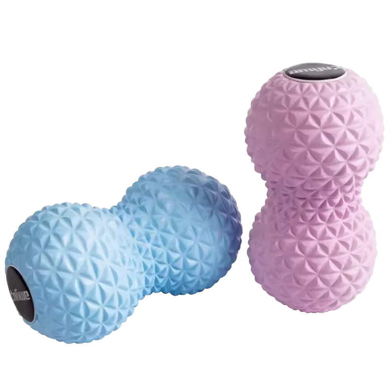 

Basics High-Density Round Foam Roller for Exercise Circle Wheel Stick Dumbbell Shape Yoga Roller Muscle Recovery